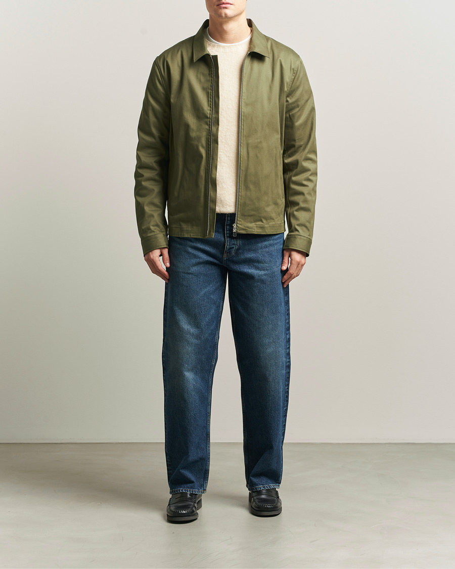Men | Coats & Jackets | Tiger of Sweden | Barnaby Cotton Jacket Kalamata Green