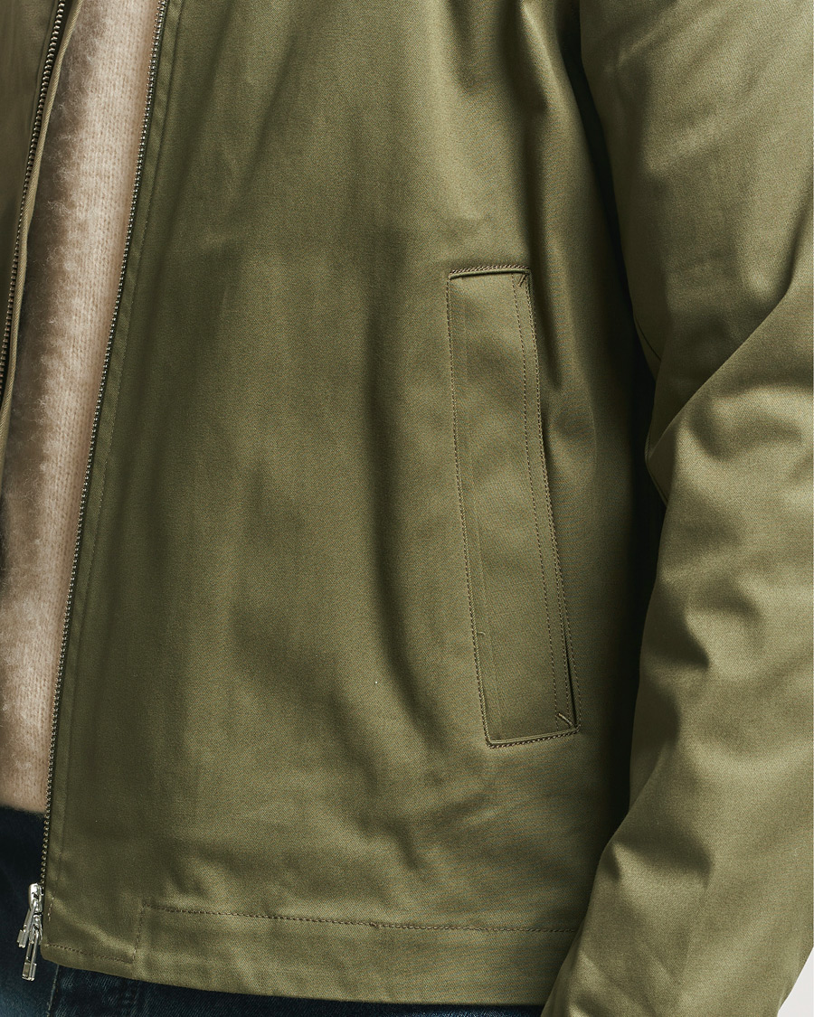 Men | Shirts | Tiger of Sweden | Barnaby Cotton Overshirt Kalamata Green
