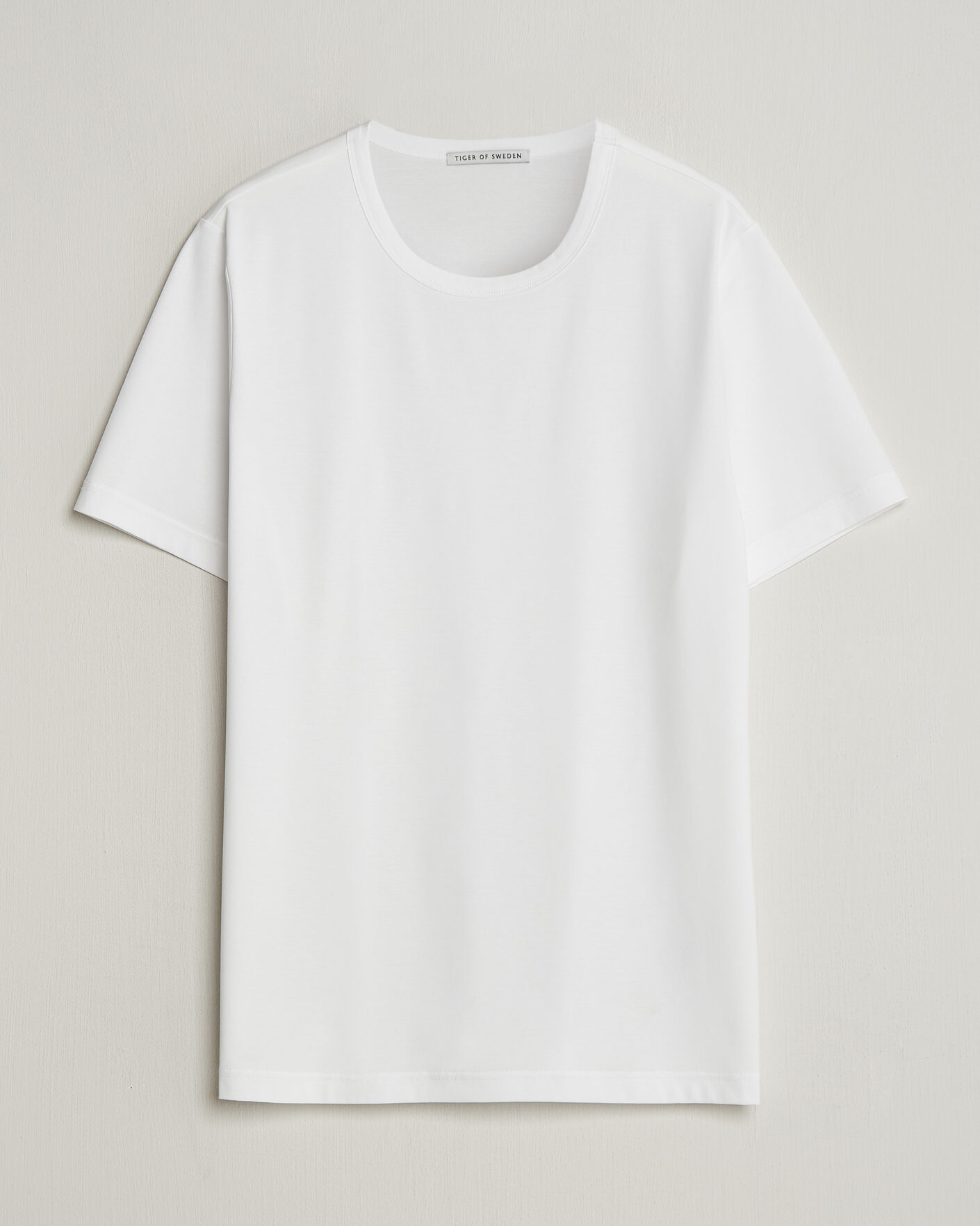 Men | T-Shirts | Tiger of Sweden | Olaf Mercerized Cotton T-Shirt Pure White