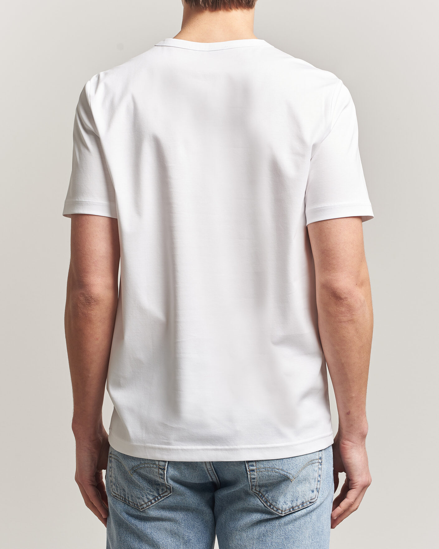 Men | T-Shirts | Tiger of Sweden | Olaf Mercerized Cotton T-Shirt Pure White