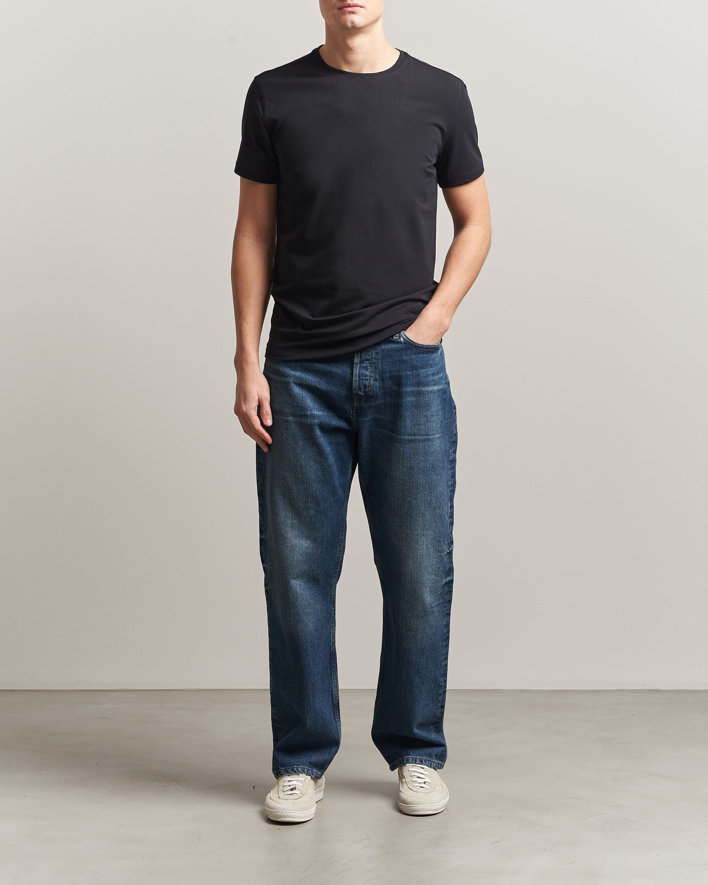 Men | T-Shirts | Tiger of Sweden | Heimdal 2-Pack Crew Neck T-Shirt Black