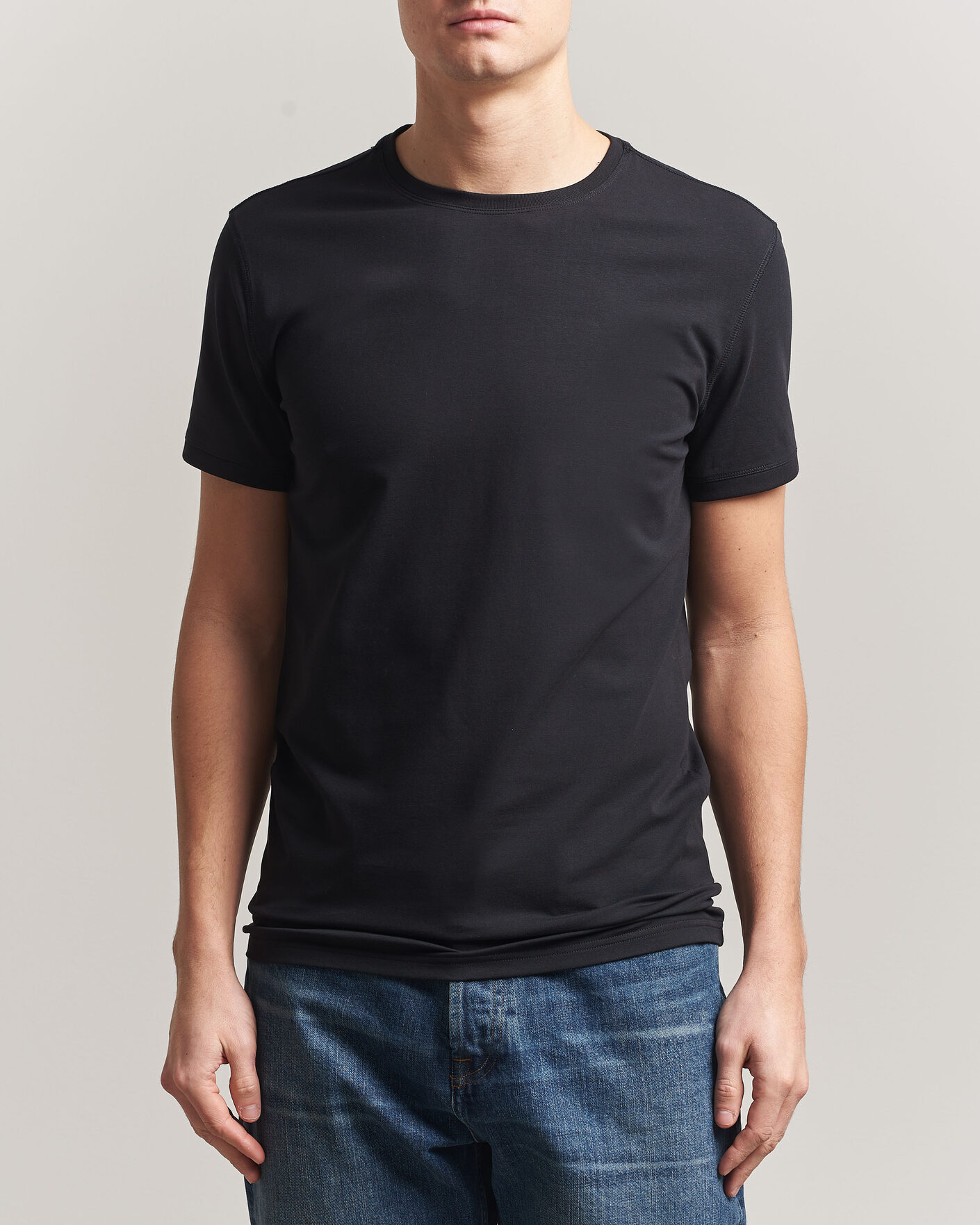 Men | T-Shirts | Tiger of Sweden | Heimdal 2-Pack Crew Neck T-Shirt Black