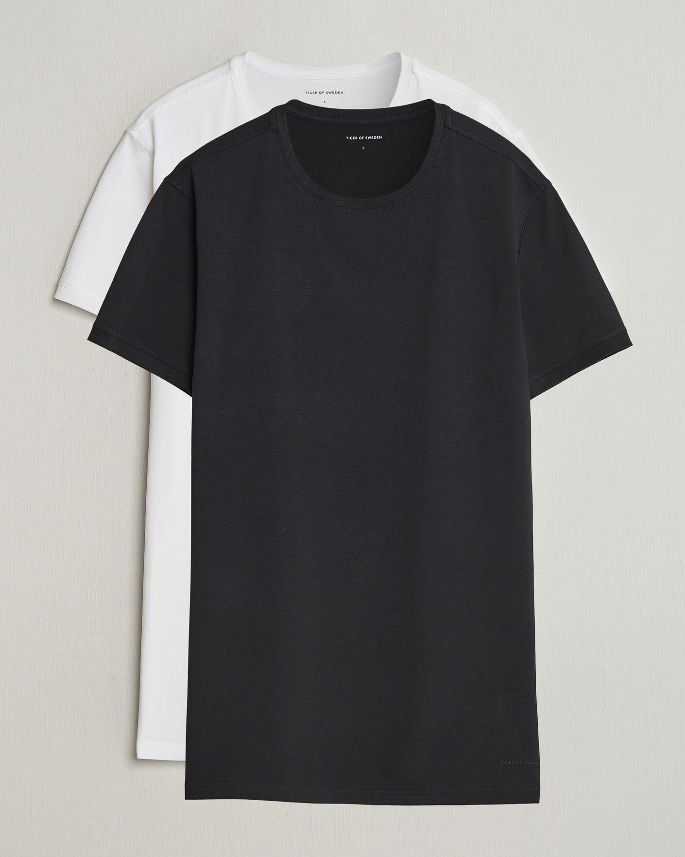 Men | T-Shirts | Tiger of Sweden | Heimdal 2-Pack Crew Neck T-Shirt Pure White