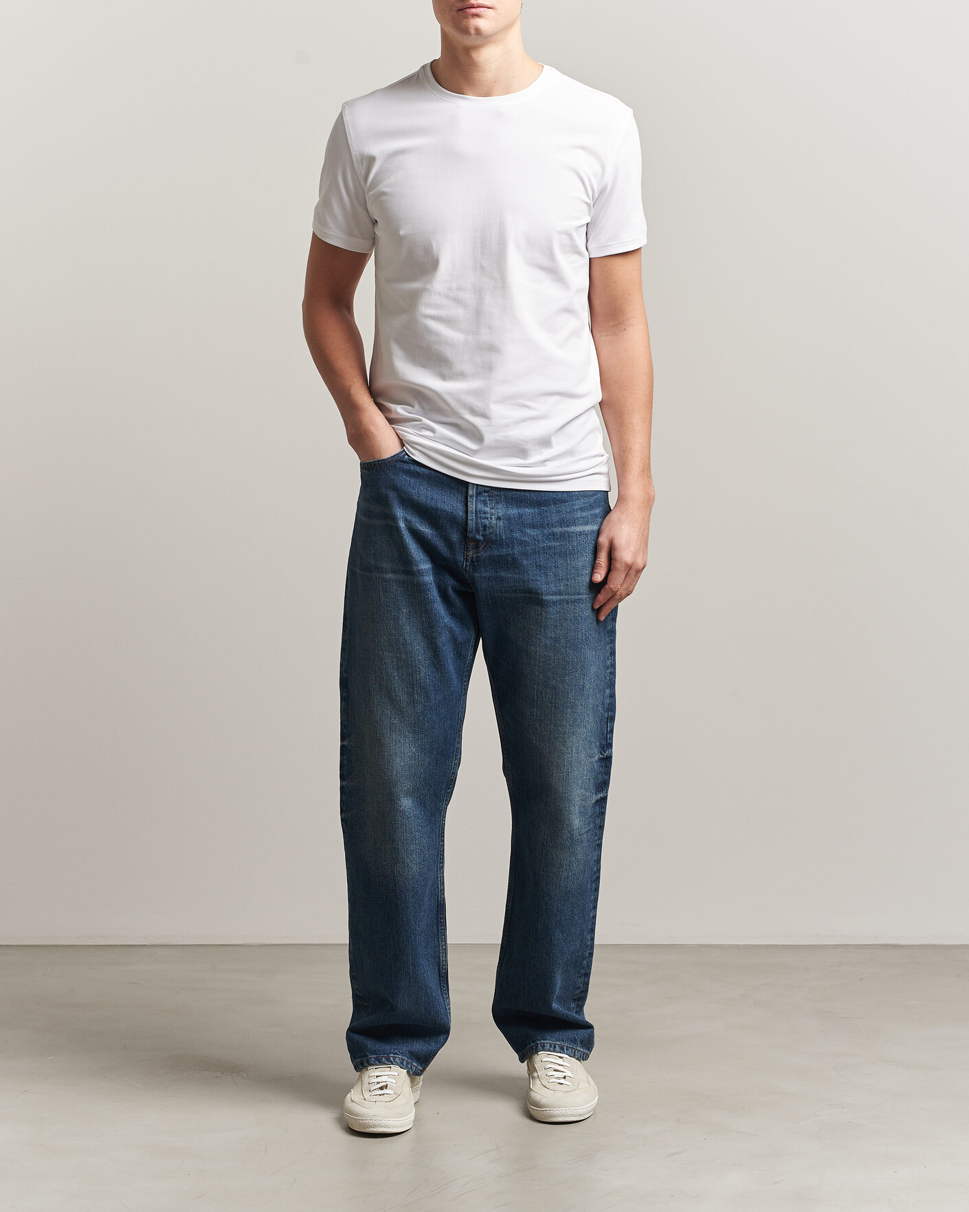 Men | T-Shirts | Tiger of Sweden | Heimdal 2-Pack Crew Neck T-Shirt Pure White