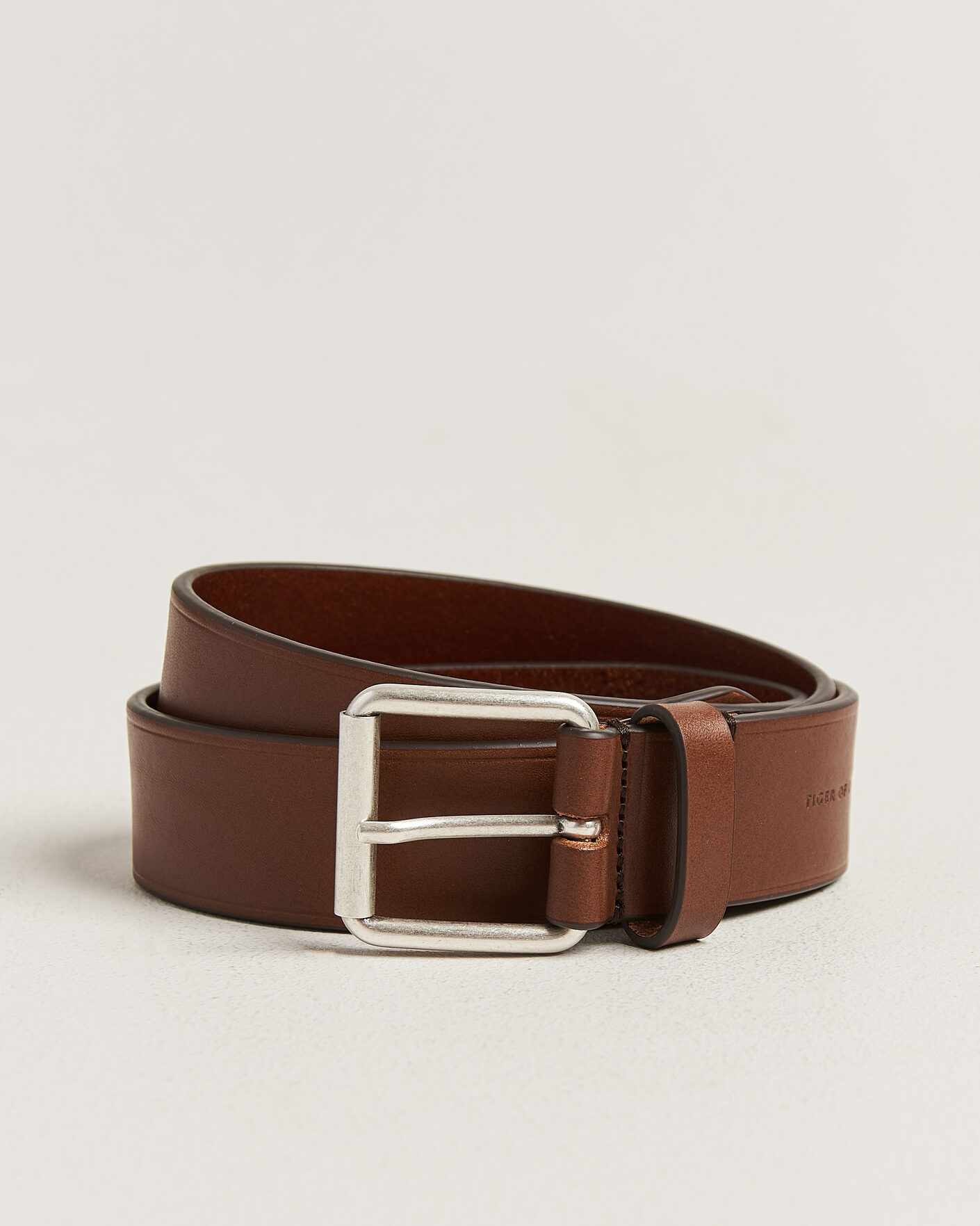 Men | Belts | Tiger of Sweden | Labori Leather Belt Dark Brown