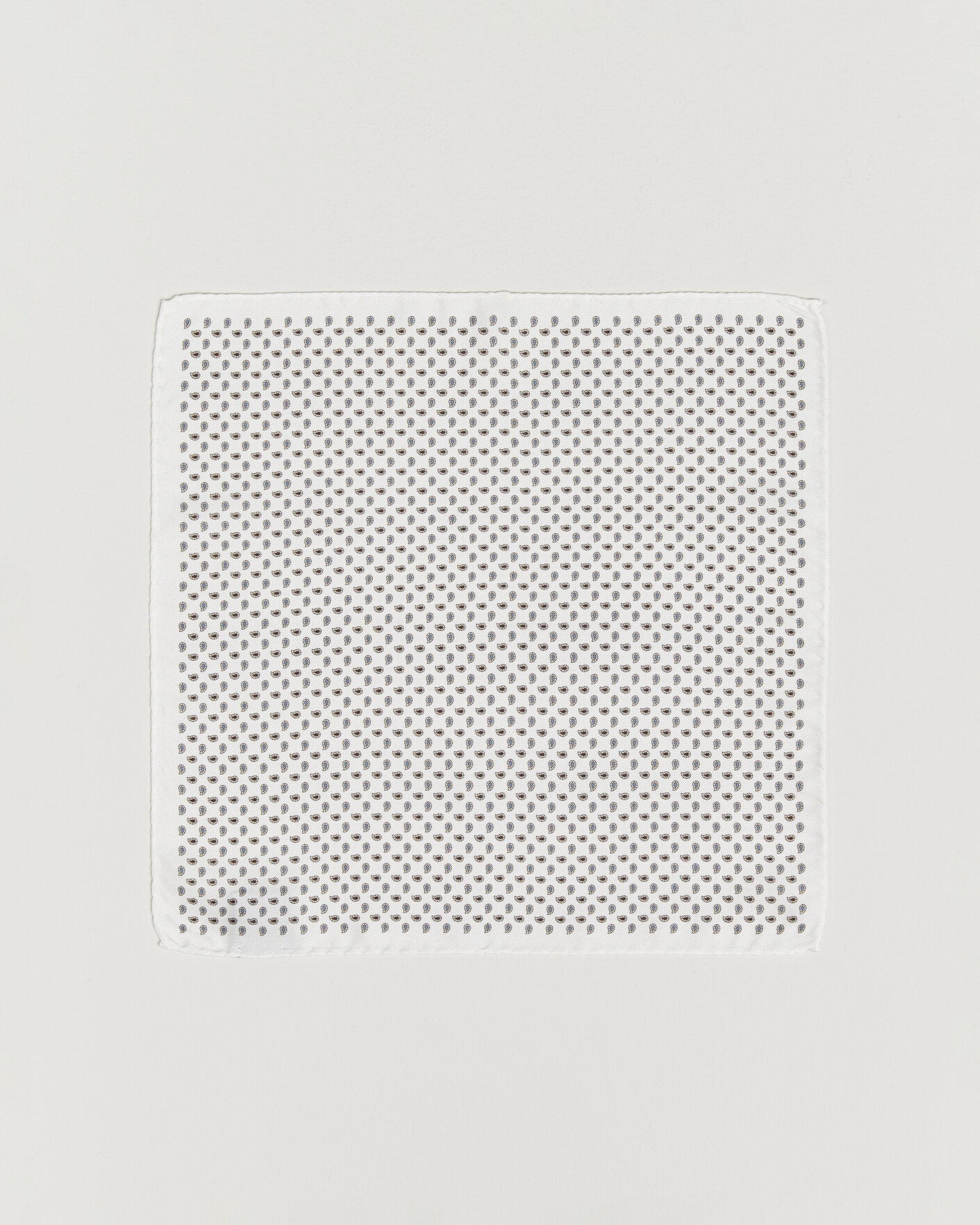 Men | Pocket Squares | Amanda Christensen | Silk Oxford Pocket Square White