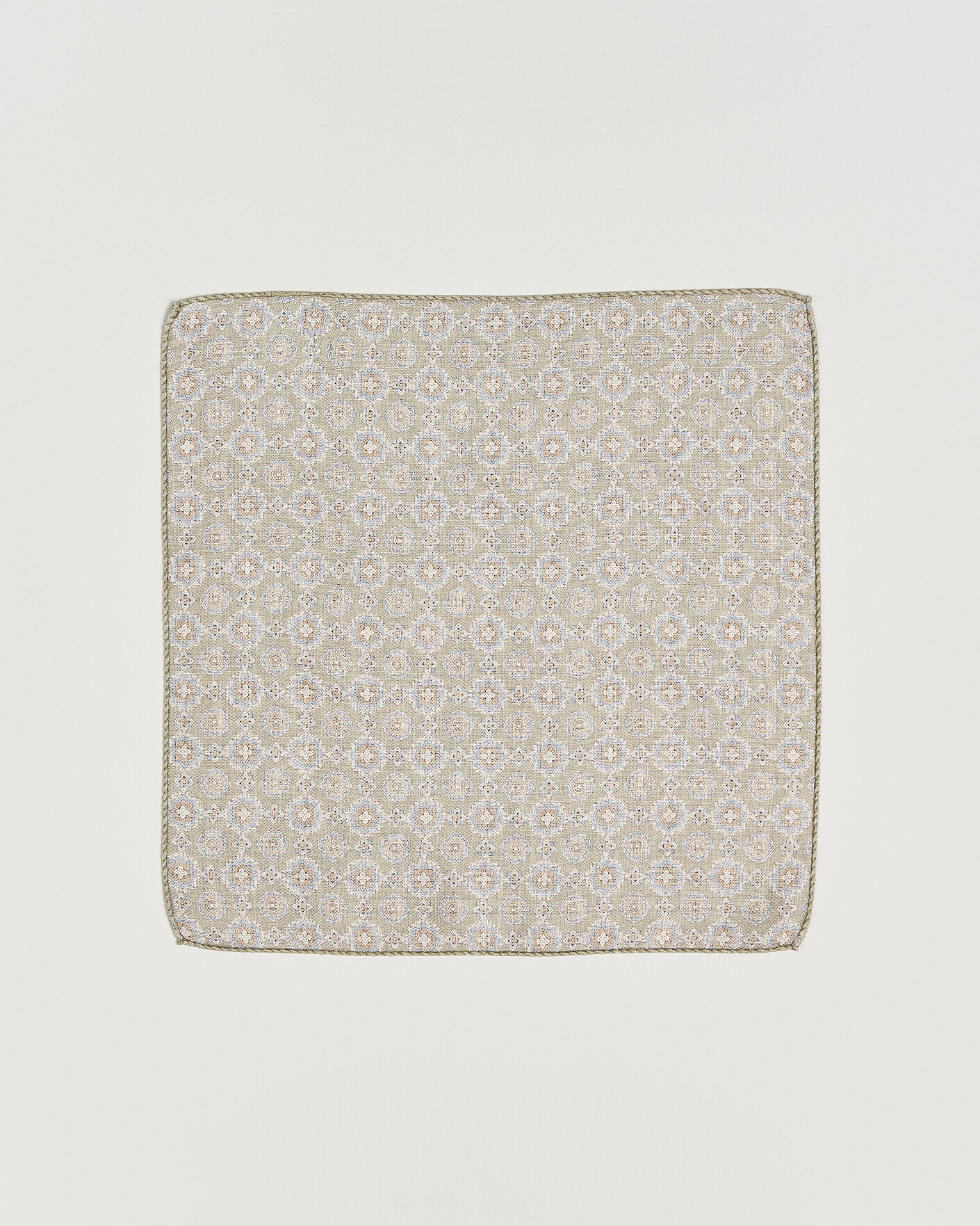 Men | Pocket Squares | Amanda Christensen | Silk Shappe Double Faced Pocket Square Green