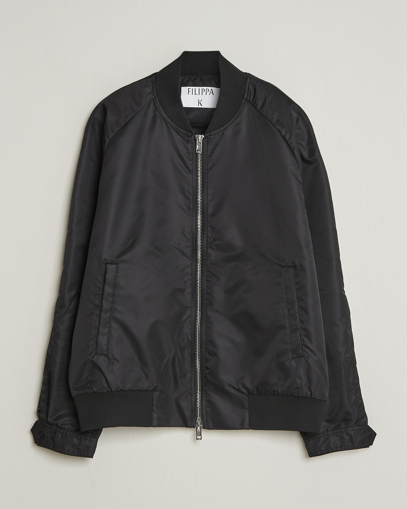 Men | Coats & Jackets | Filippa K | Technical Bomber Jacket Black
