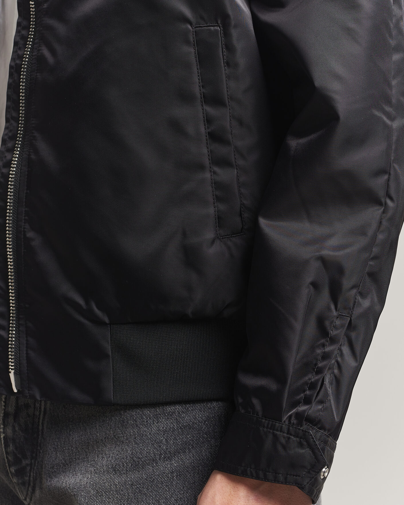 Men | Coats & Jackets | Filippa K | Technical Bomber Jacket Black