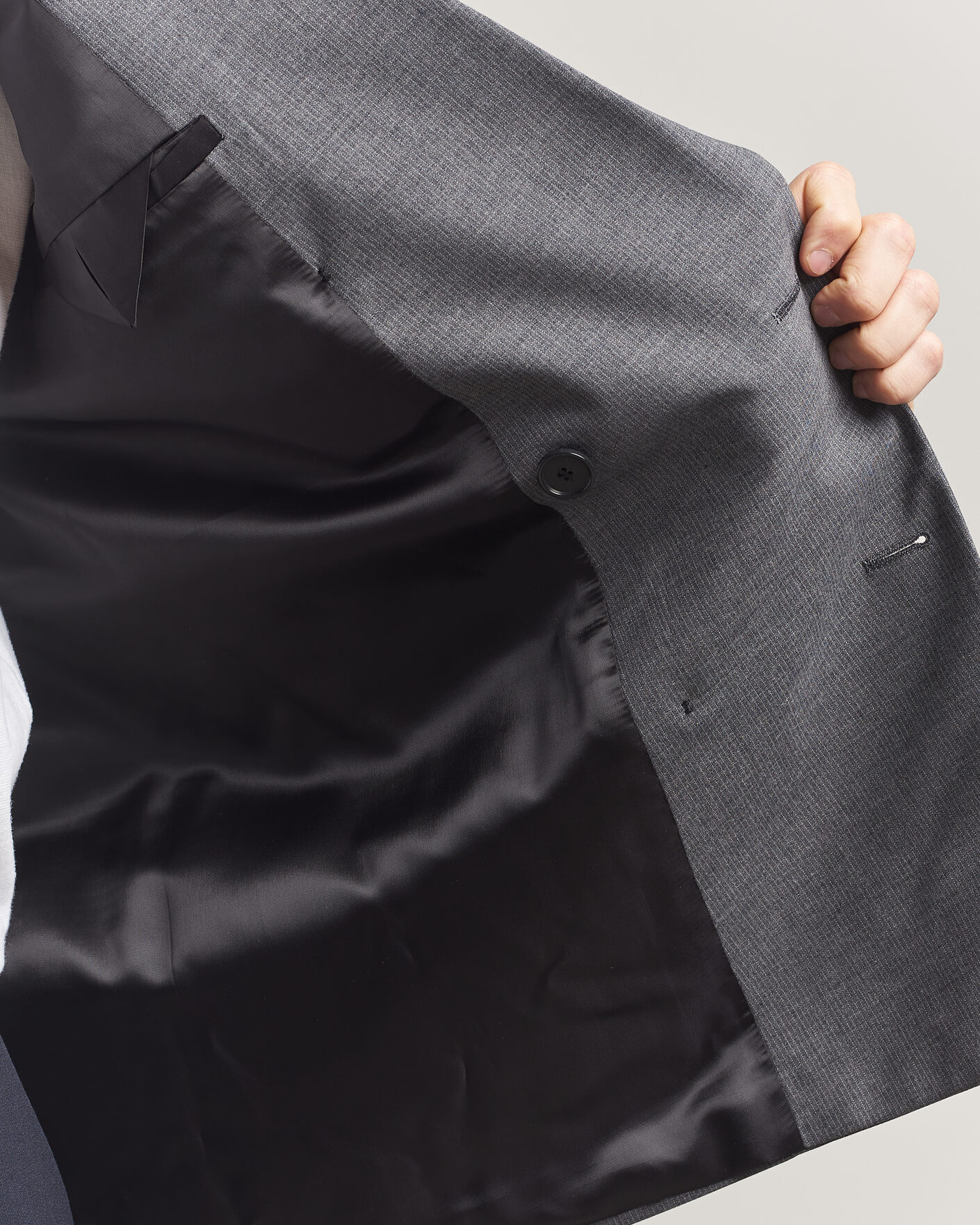 Men | Blazers | Filippa K | Michael Wool Pinstriped Double Breasted  Blazer Mid Grey