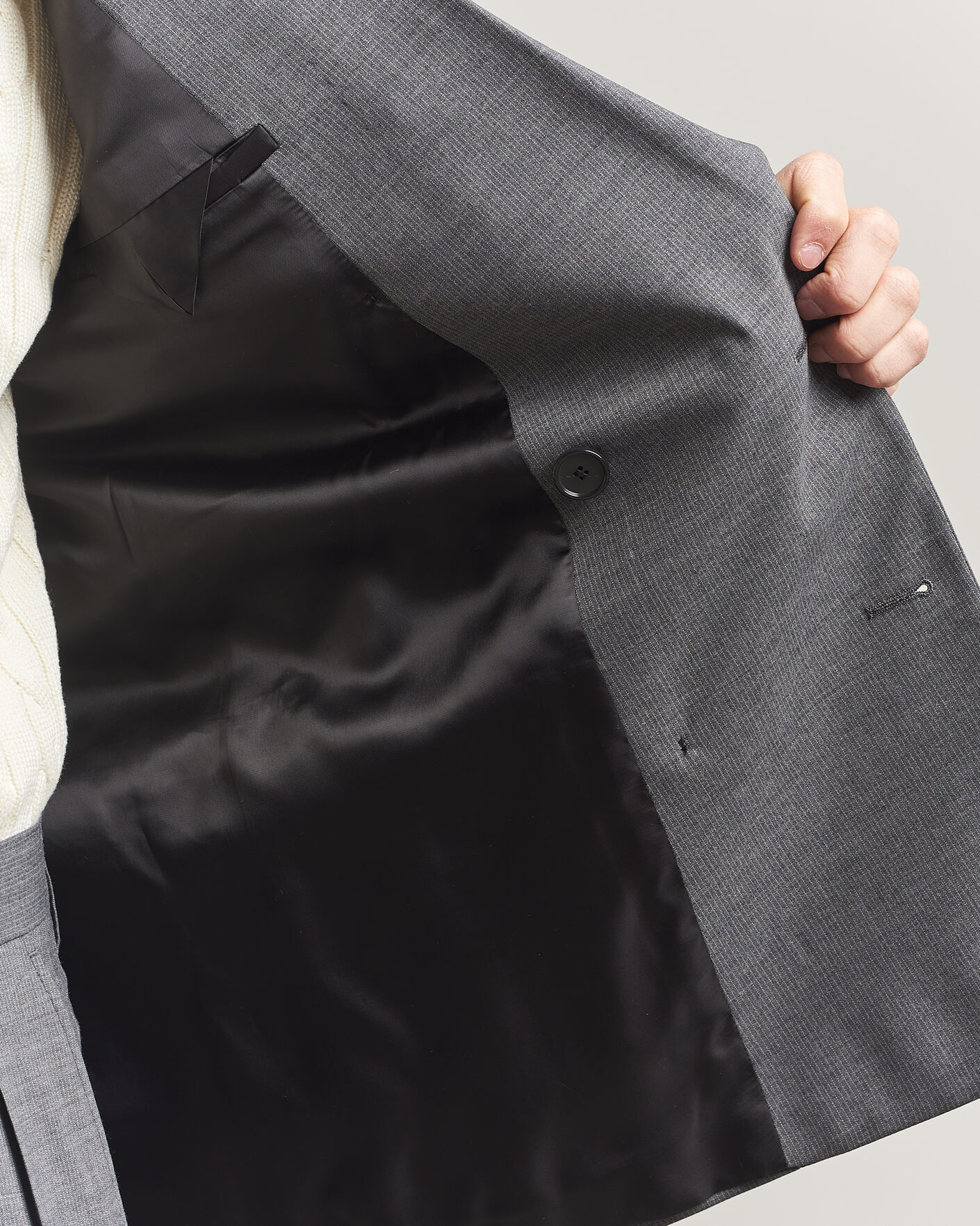 Men | Blazers | Filippa K | Michael Wool Pinstriped Double Breasted  Blazer Mid Grey