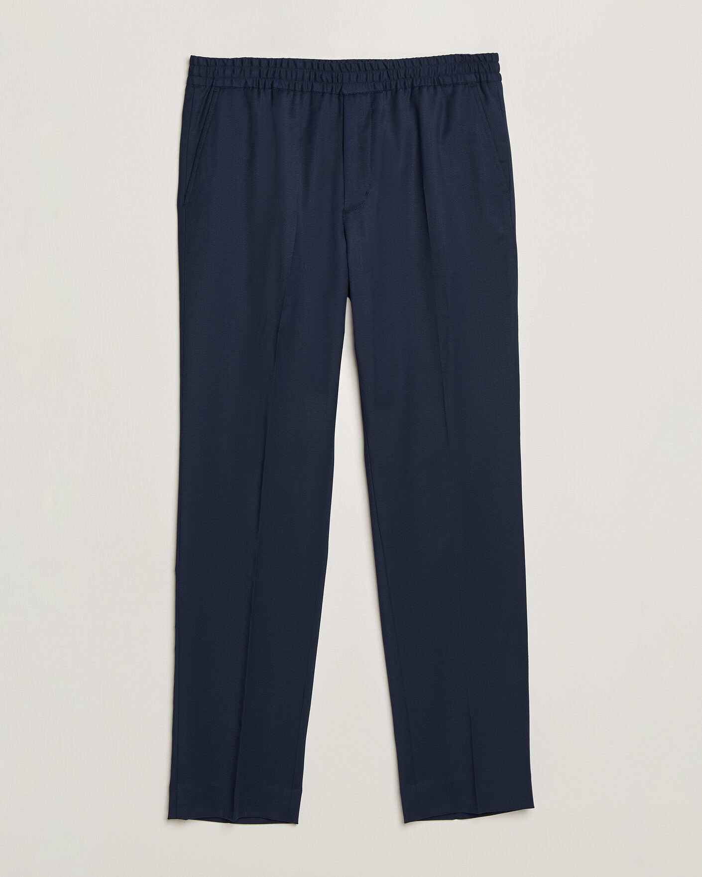 Men | Trousers | Filippa K | Theo Relaxed Wool Trousers Ink Navy