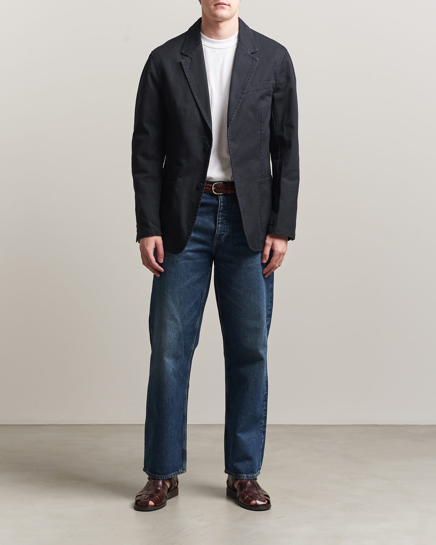 Men | Blazers | Filippa K | Christopher Cotton Blazer Black