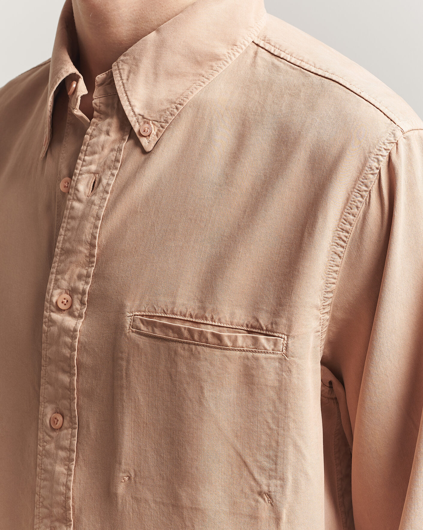 Men | Shirts | Filippa K | Zack Lyocell Shirt Beige