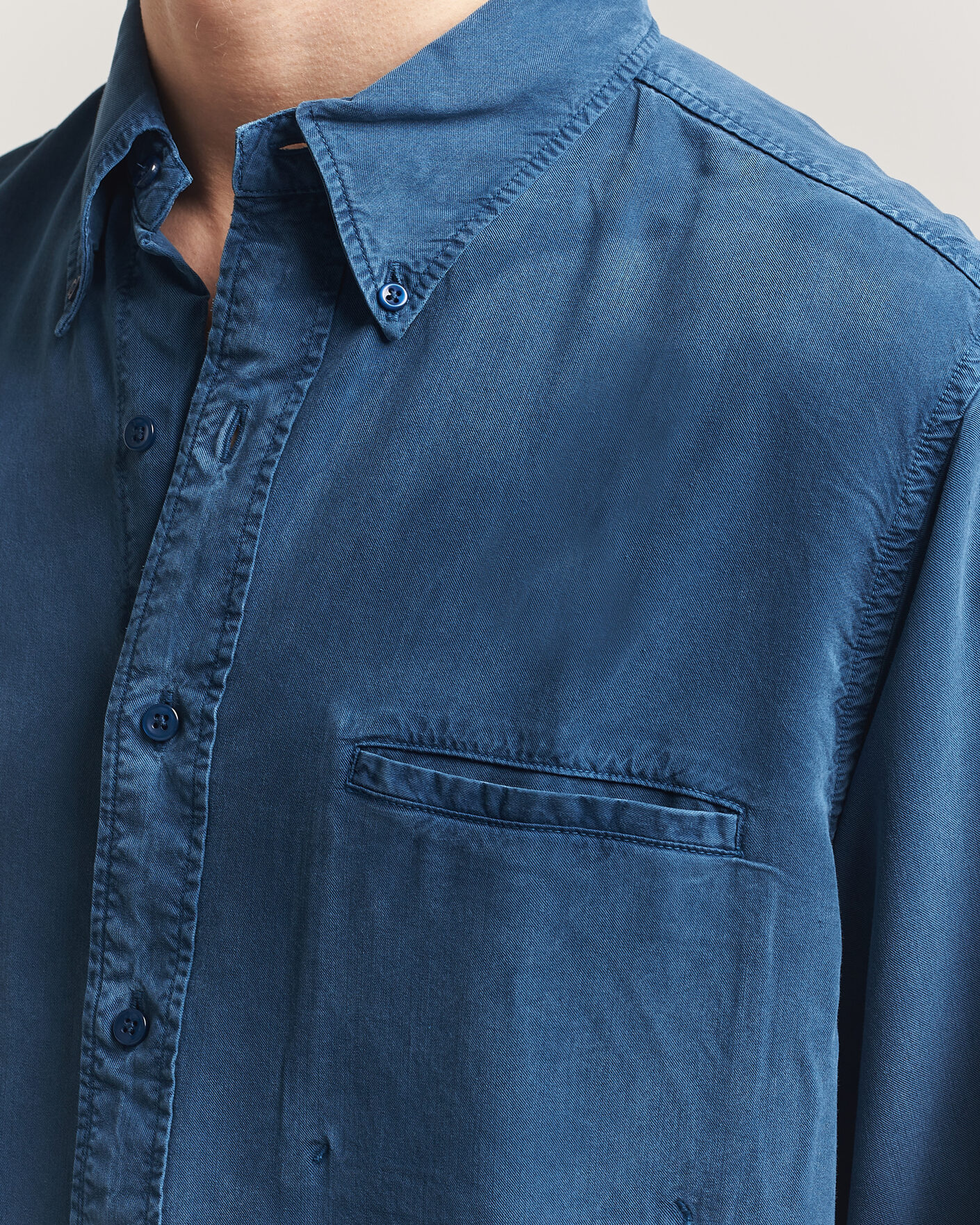 Men | Shirts | Filippa K | Zack Lyocell Shirt Night Teal