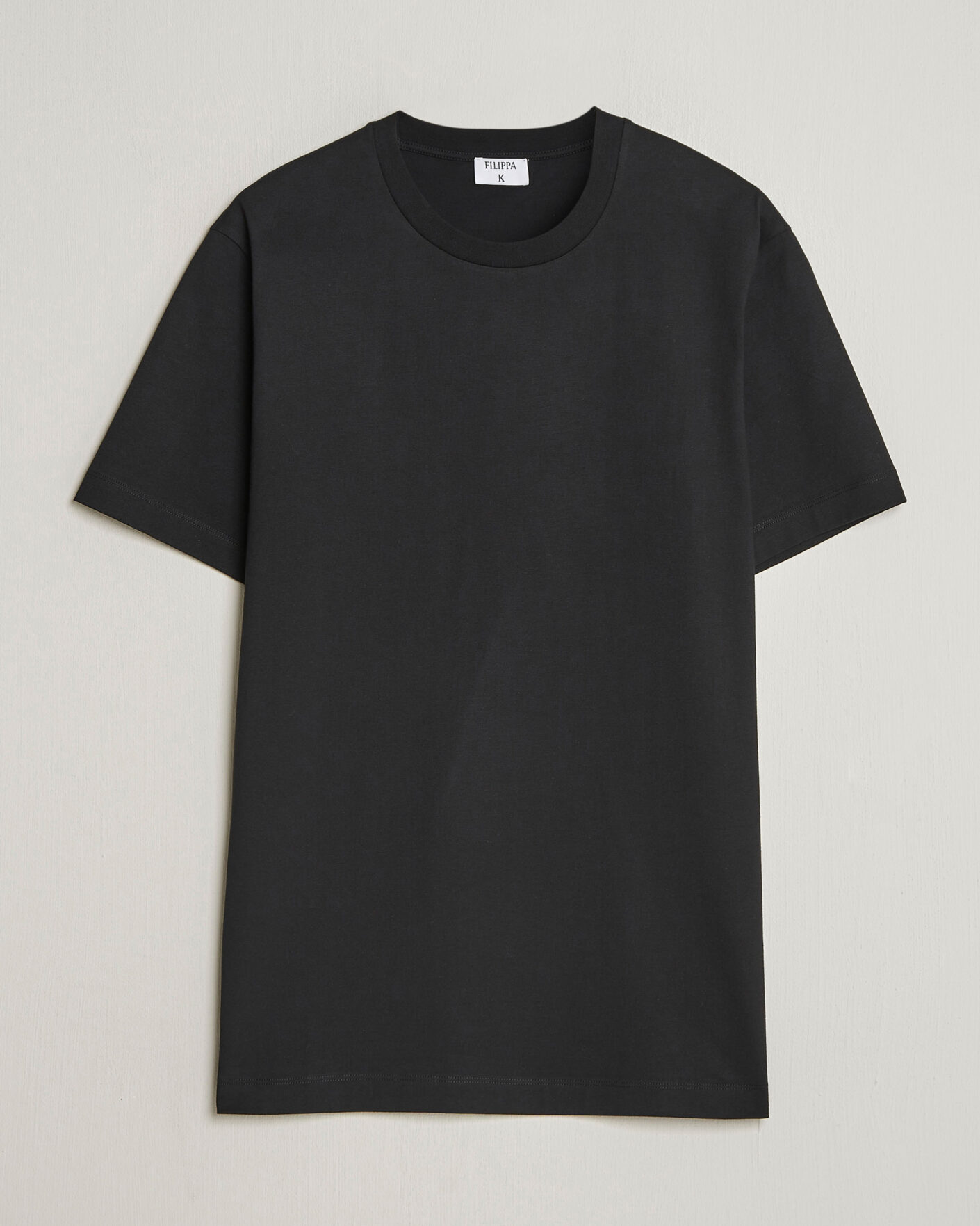 Men | T-Shirts | Filippa K | Filip Crew Neck T-Shirt Black