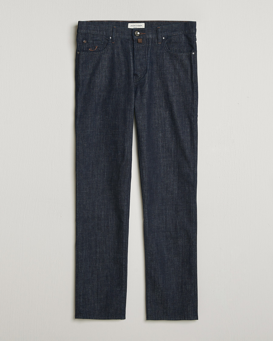 Men | Trousers | Jacob Cohën | Edos Regular Straight Fit Stretch Jeans Dark Blue