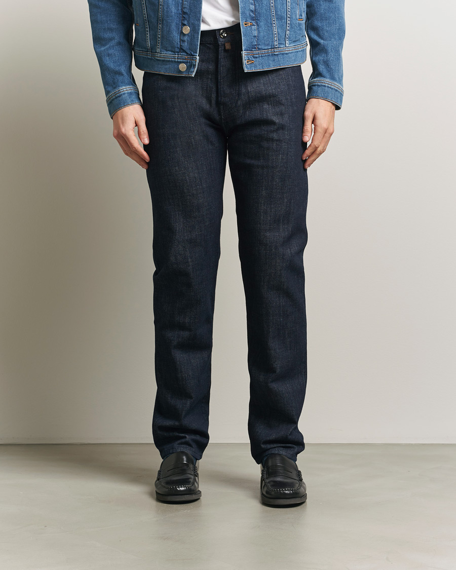 Men | Trousers | Jacob Cohën | Edos Regular Straight Fit Stretch Jeans Dark Blue