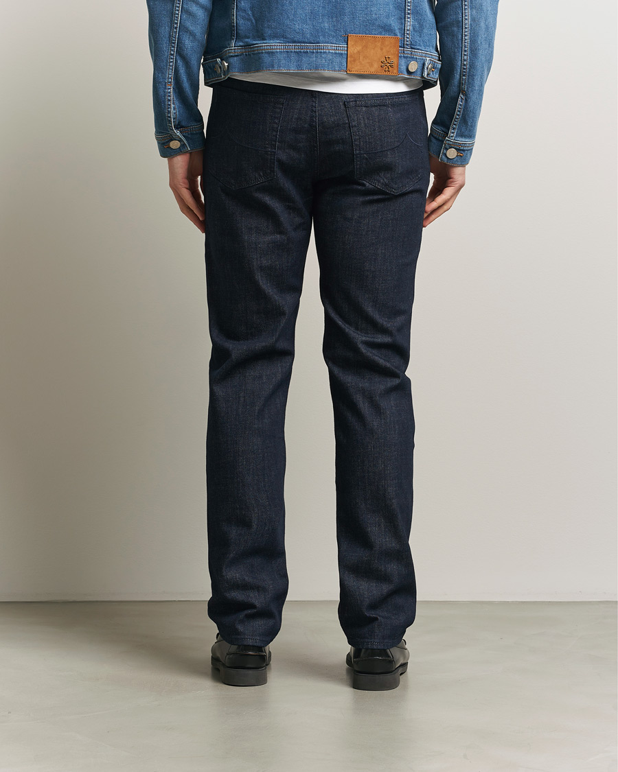 Men | Jeans | Jacob Cohën | Edos Regular Straight Fit Stretch Jeans Dark Blue