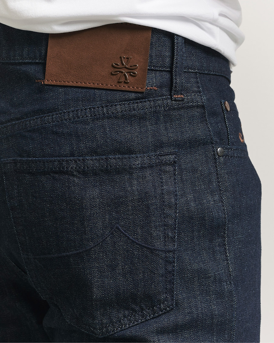 Men | Trousers | Jacob Cohën | Edos Regular Straight Fit Stretch Jeans Dark Blue