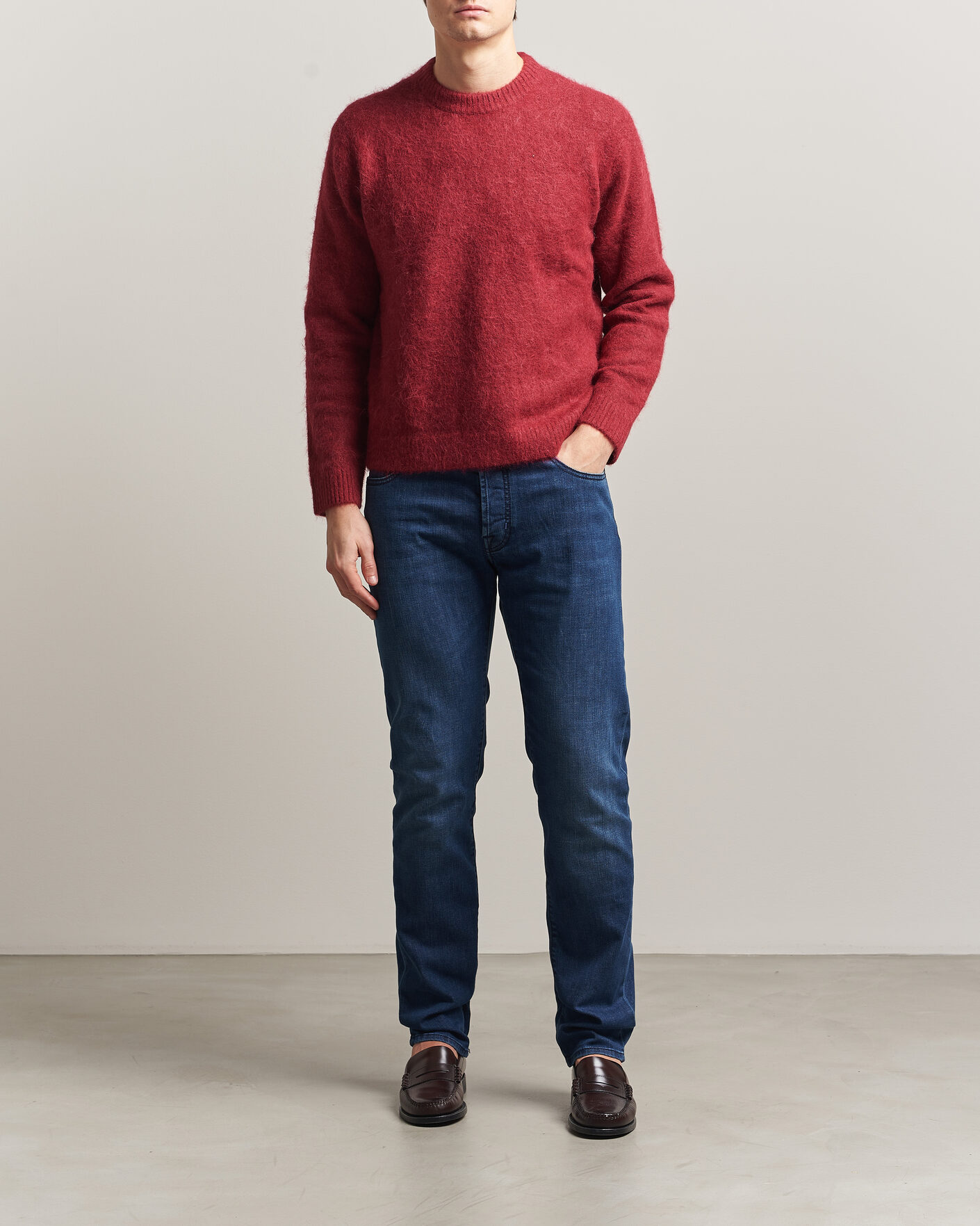Men | Jeans | Jacob Cohën | Bard Slim Fit Stretch Jeans Mid Blue