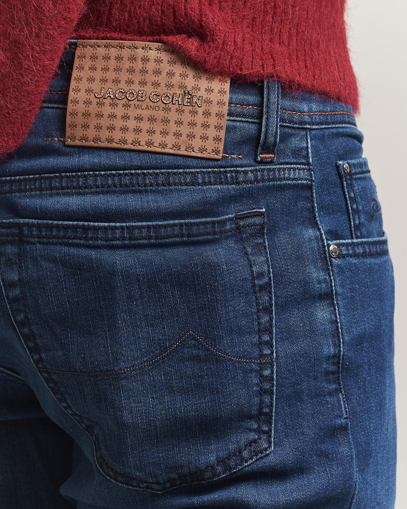 Men | Jeans | Jacob Cohën | Bard Slim Fit Stretch Jeans Mid Blue