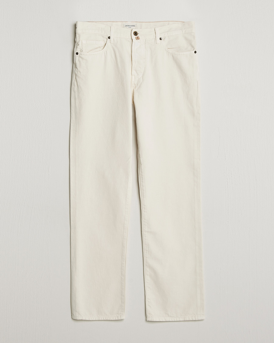 Men | Jeans | Jacob Cohën | Edos Regular Straight Fit Bull Denim Jeans White