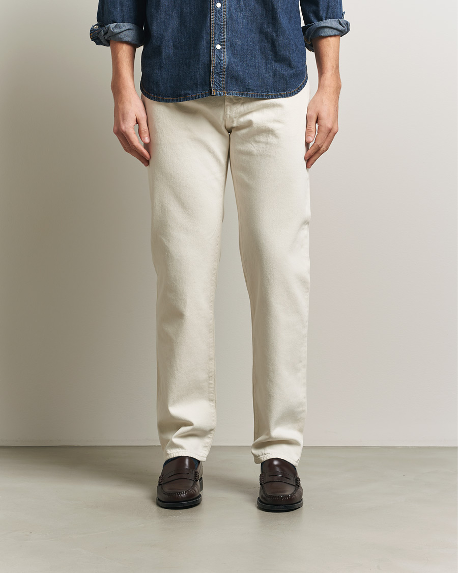 Men | Trousers | Jacob Cohën | Edos Regular Straight Fit Bull Denim Jeans White