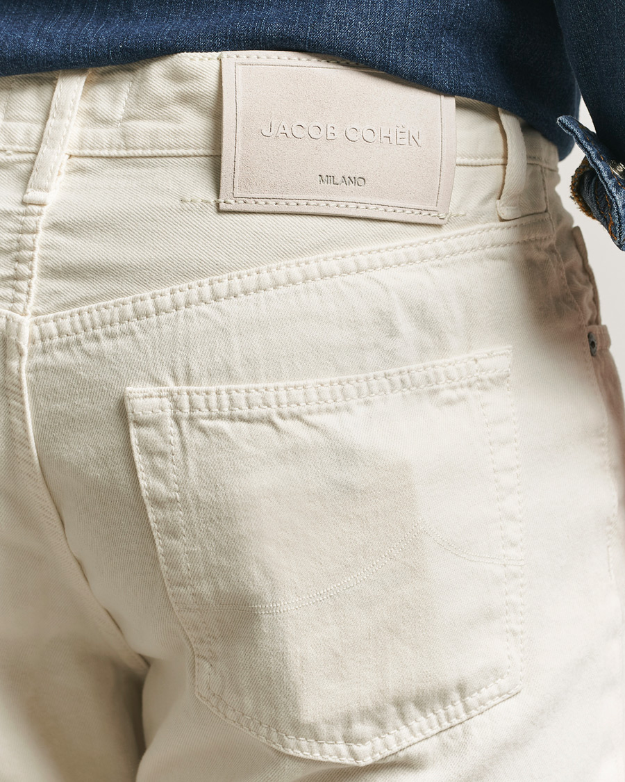 Men | Trousers | Jacob Cohën | Edos Regular Straight Fit Bull Denim Jeans White