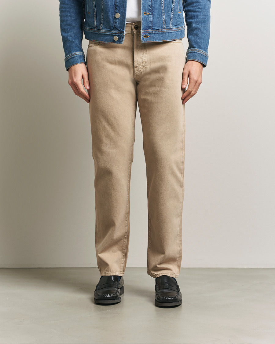 Men | Jeans | Jacob Cohën | Edos Regular Straight Fit Bull Denim Jeans Beige