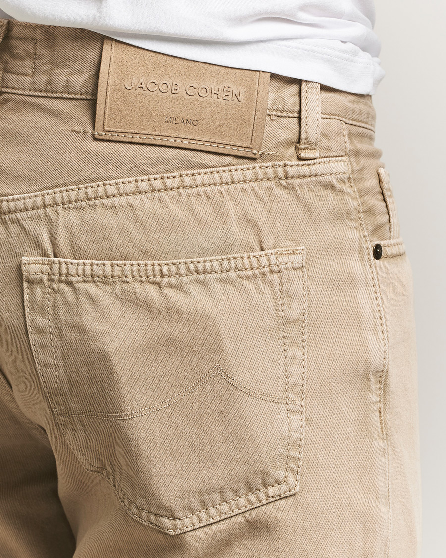 Men | Jeans | Jacob Cohën | Edos Regular Straight Fit Bull Denim Jeans Beige