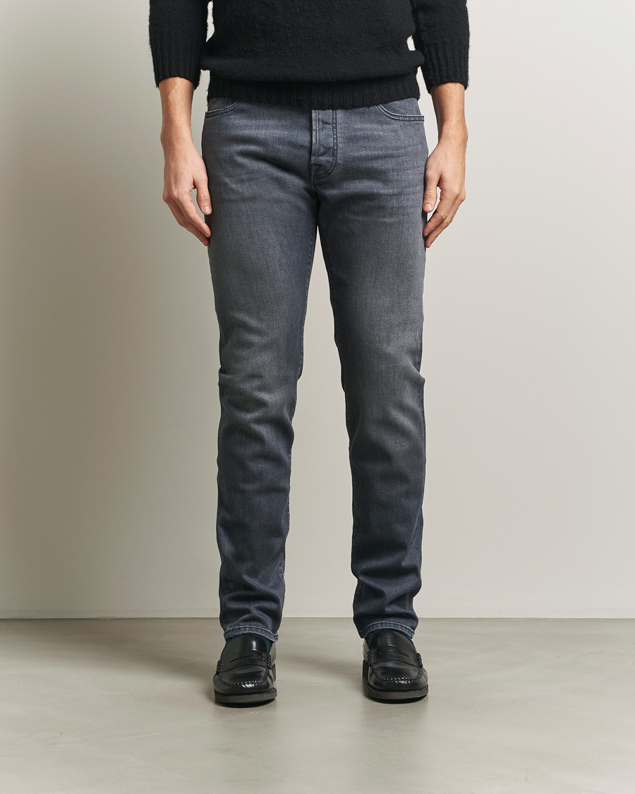 Men | Trousers | Jacob Cohën | Bard Slim Fit Stretch Jeans Mid Grey