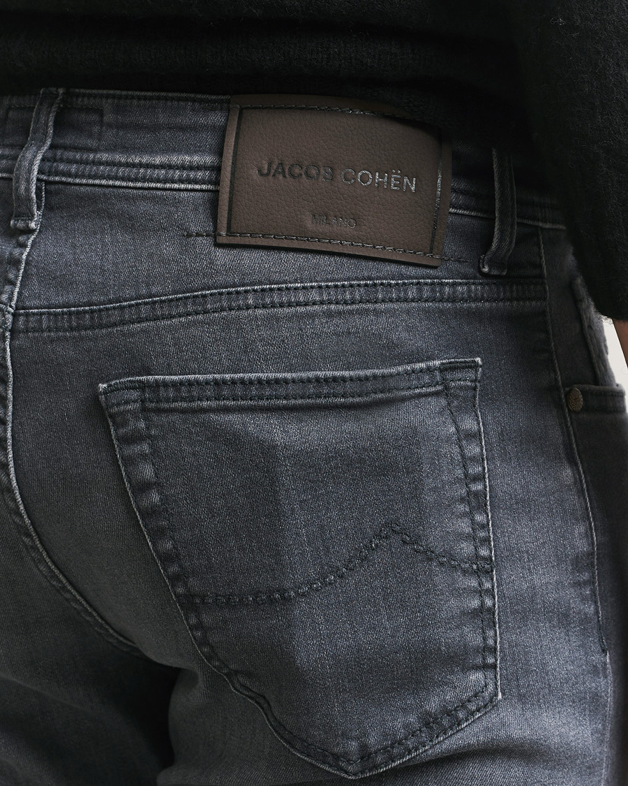 Men | Jeans | Jacob Cohën | Bard Slim Fit Stretch Jeans Mid Grey