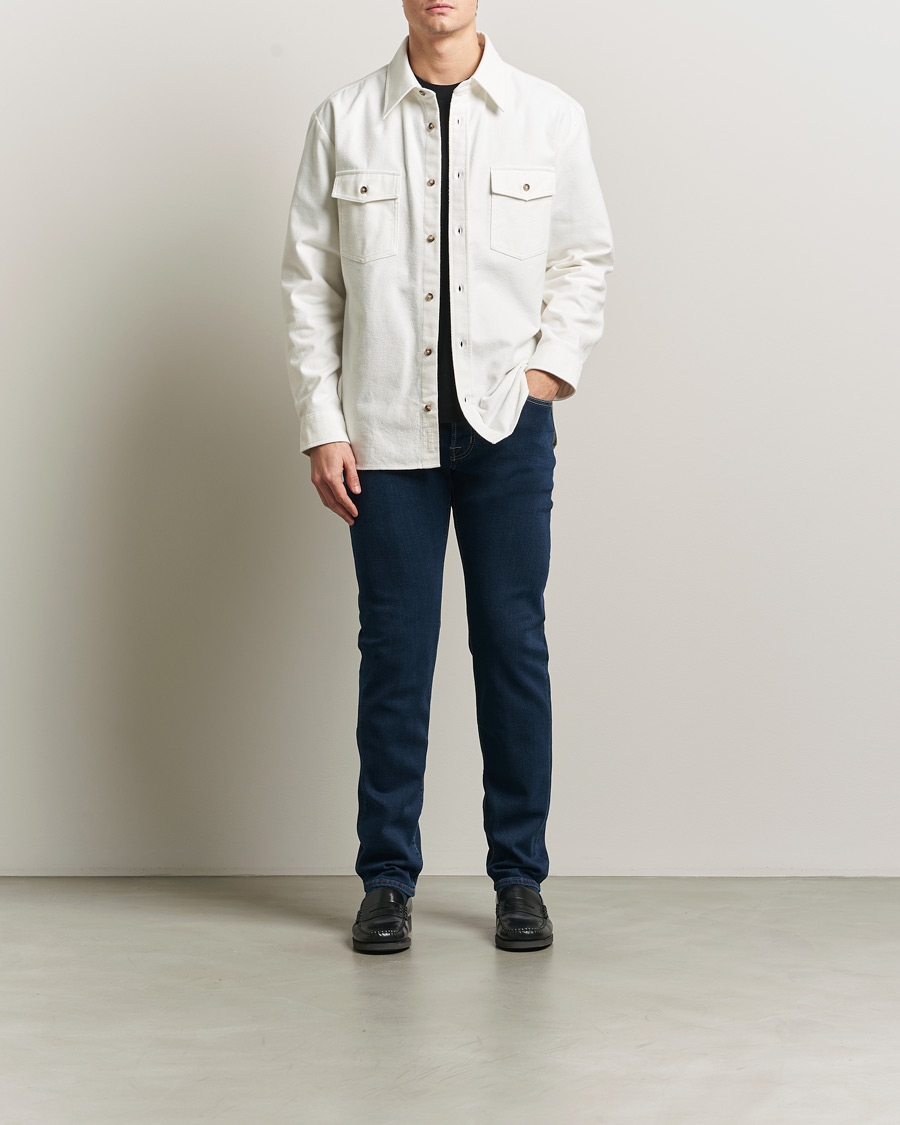 Men | Trousers | Jacob Cohën | Bard Slim Fit Stretch Jeans Dark Blue