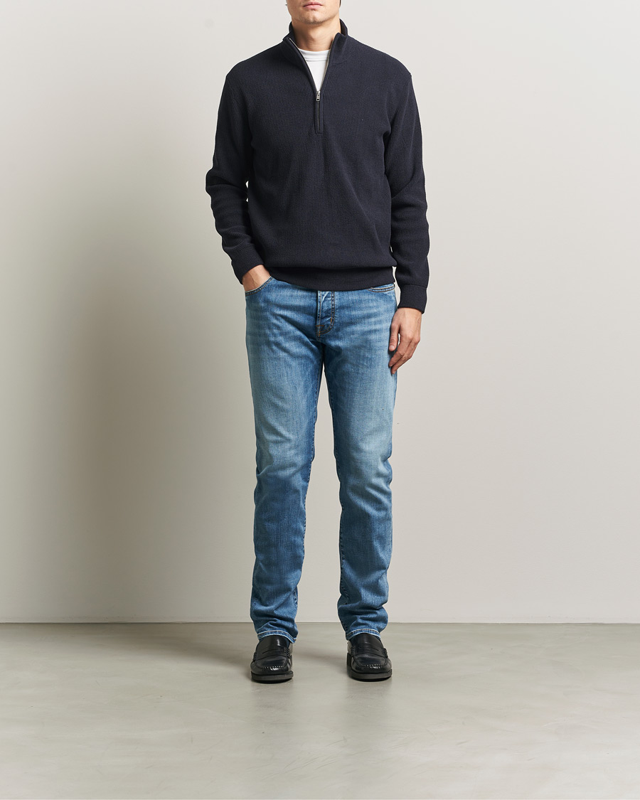 Men | Trousers | Jacob Cohën | Bard Slim Fit Stretch Jeans Light Blue
