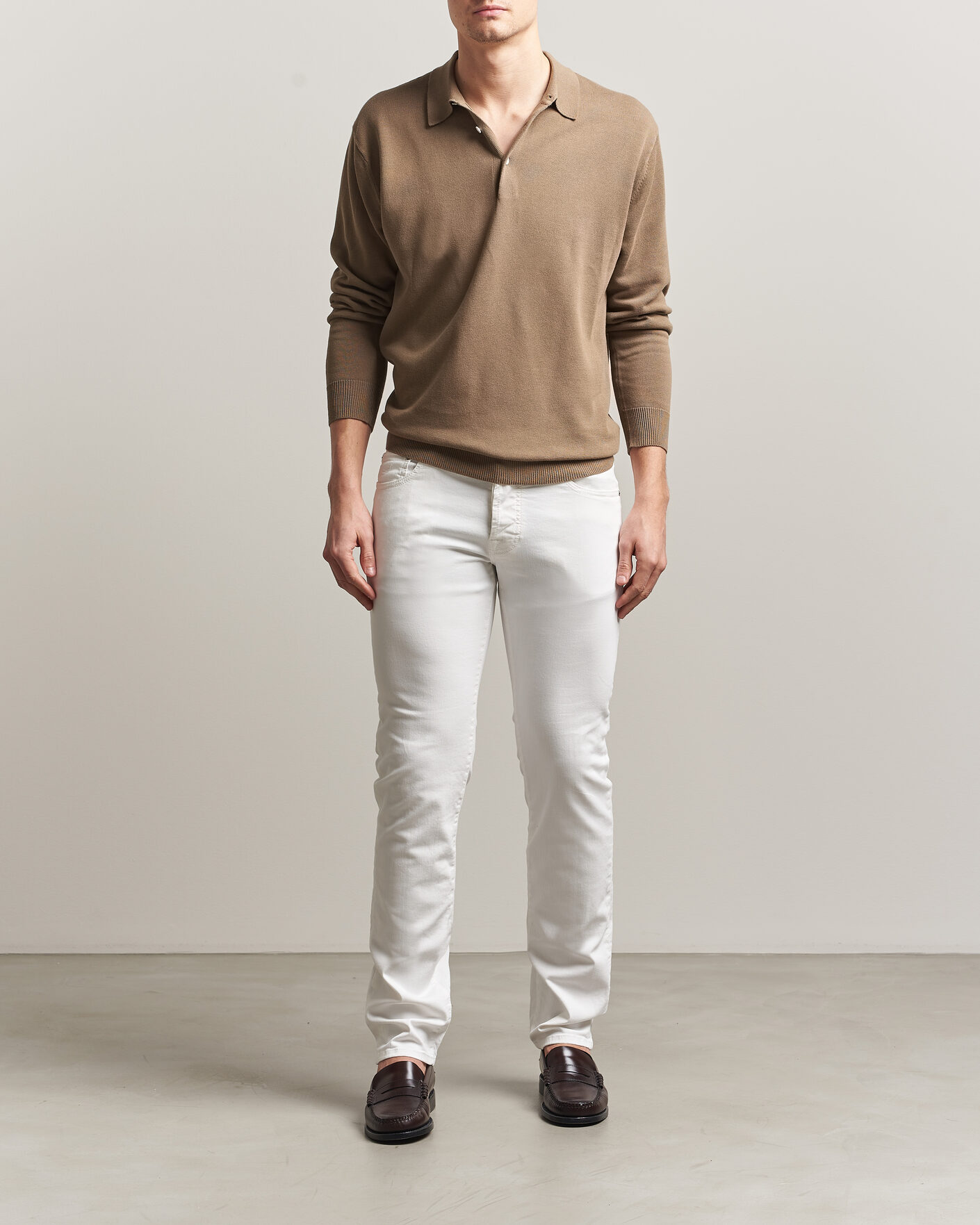 Men | Jeans | Jacob Cohën | Bard Slim Fit Bull Stretch Jeans White