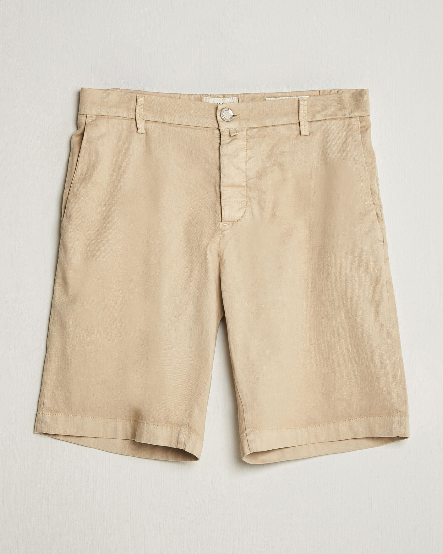Men | Shorts | Jacob Cohën | George Stretch Linen Shorts Beige