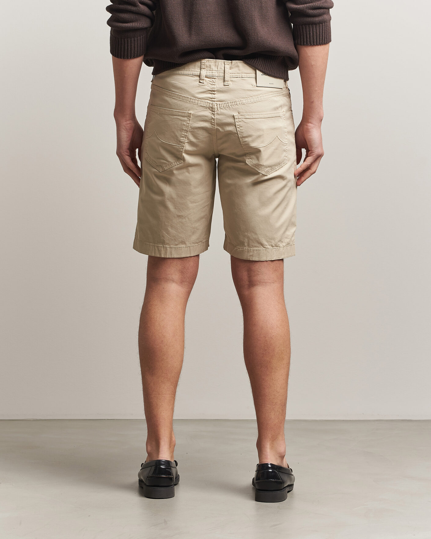 Men | Shorts | Jacob Cohën | Nicolas Cotton Gabardine Shorts Beige