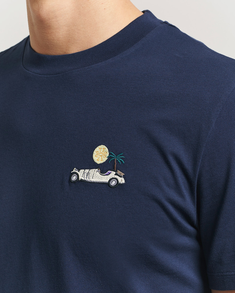 Men | T-Shirts | Jacob Cohën | Cotton Logo T-Shirt Navy