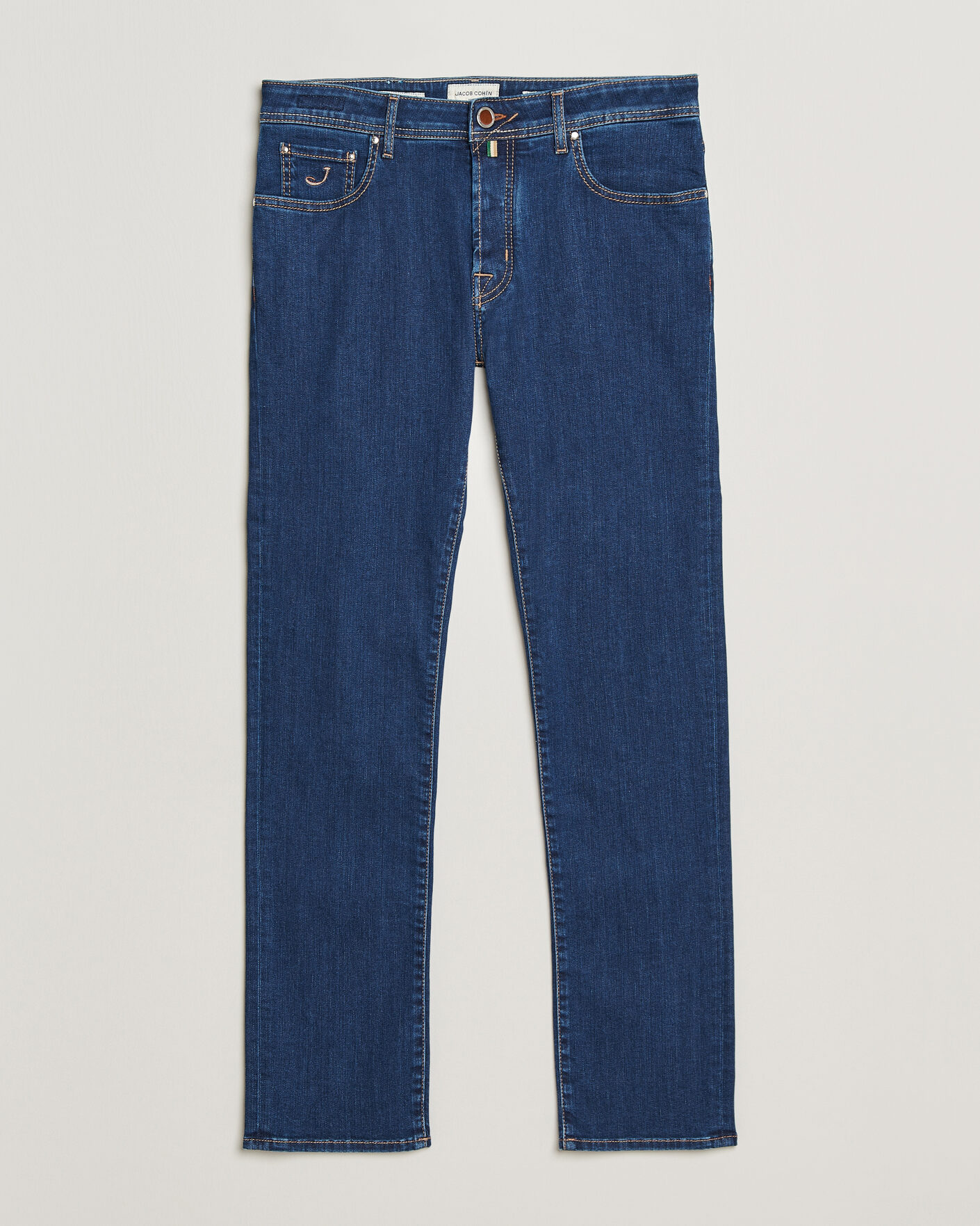Men | Jeans | Jacob Cohën | Bard Slim Fit Stretch Porsche Patch Jeans Dark Blue
