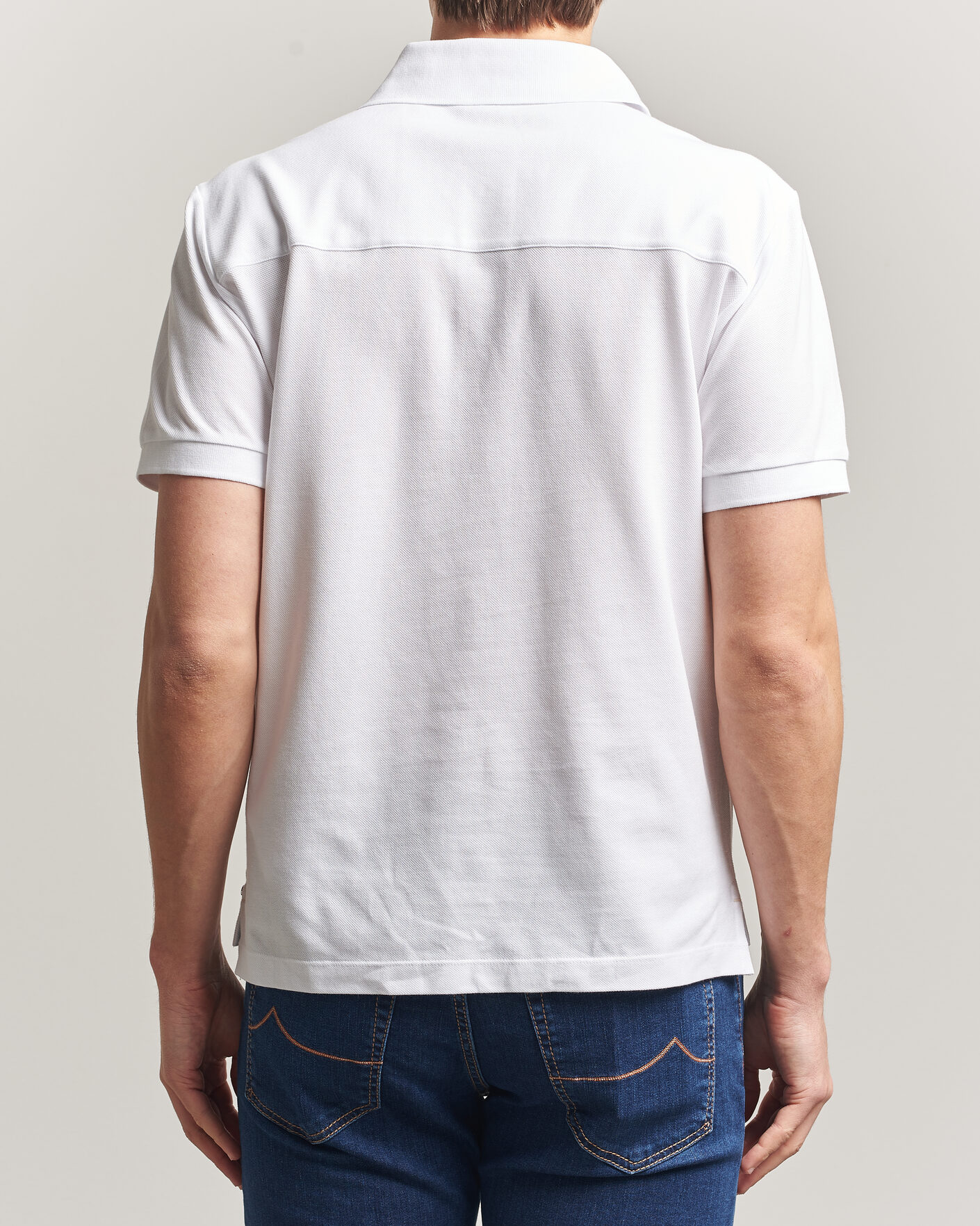 Men | Polo Shirts | Jacob Cohën | Cotton Polo Piquet Optical White