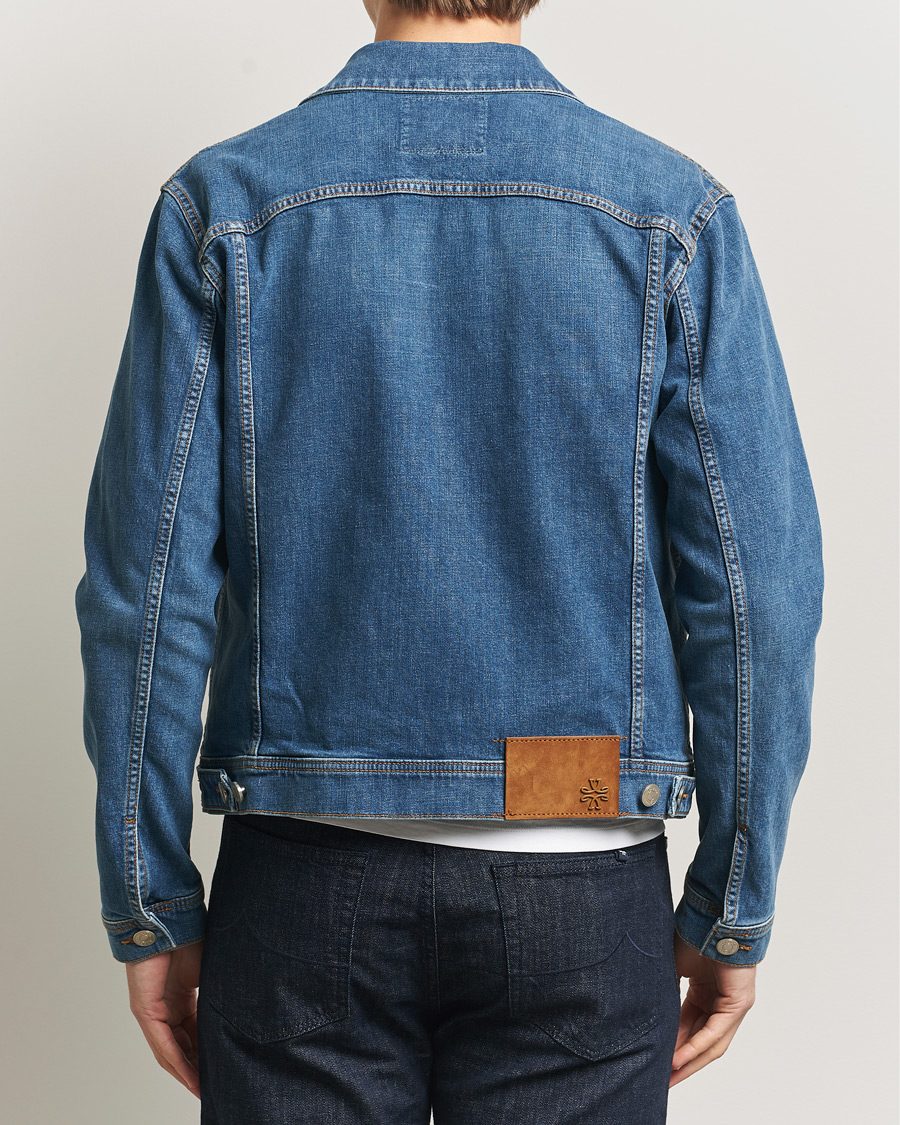Men | Coats & Jackets | Jacob Cohën | Denim Trucker Jacket Mid Blue