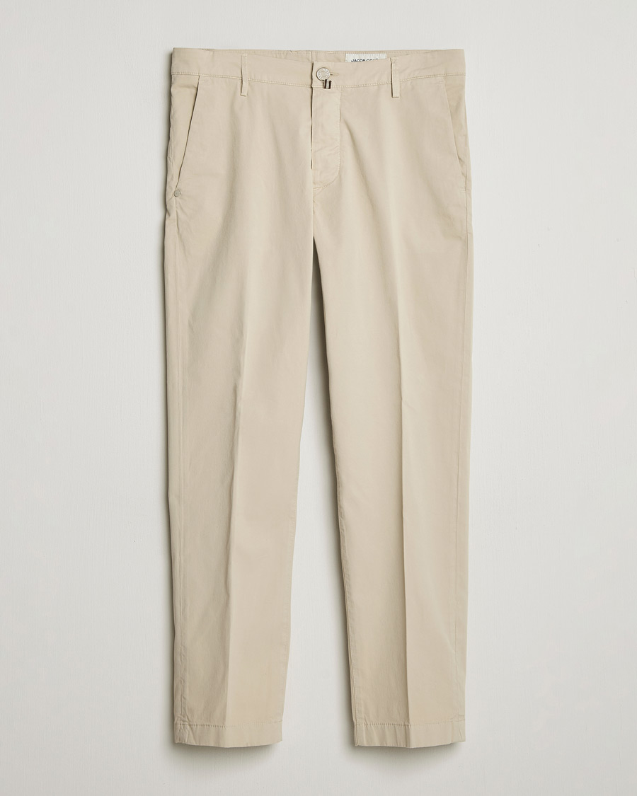 Men | Trousers | Jacob Cohën | John Chino Light Beige