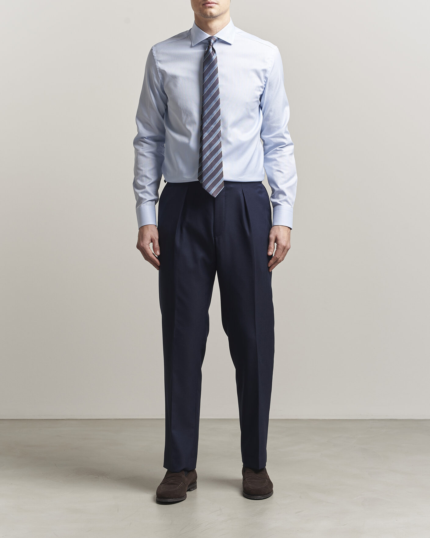 Men | Shirts | Canali | Slim Fit Oxford Shirt Light Blue