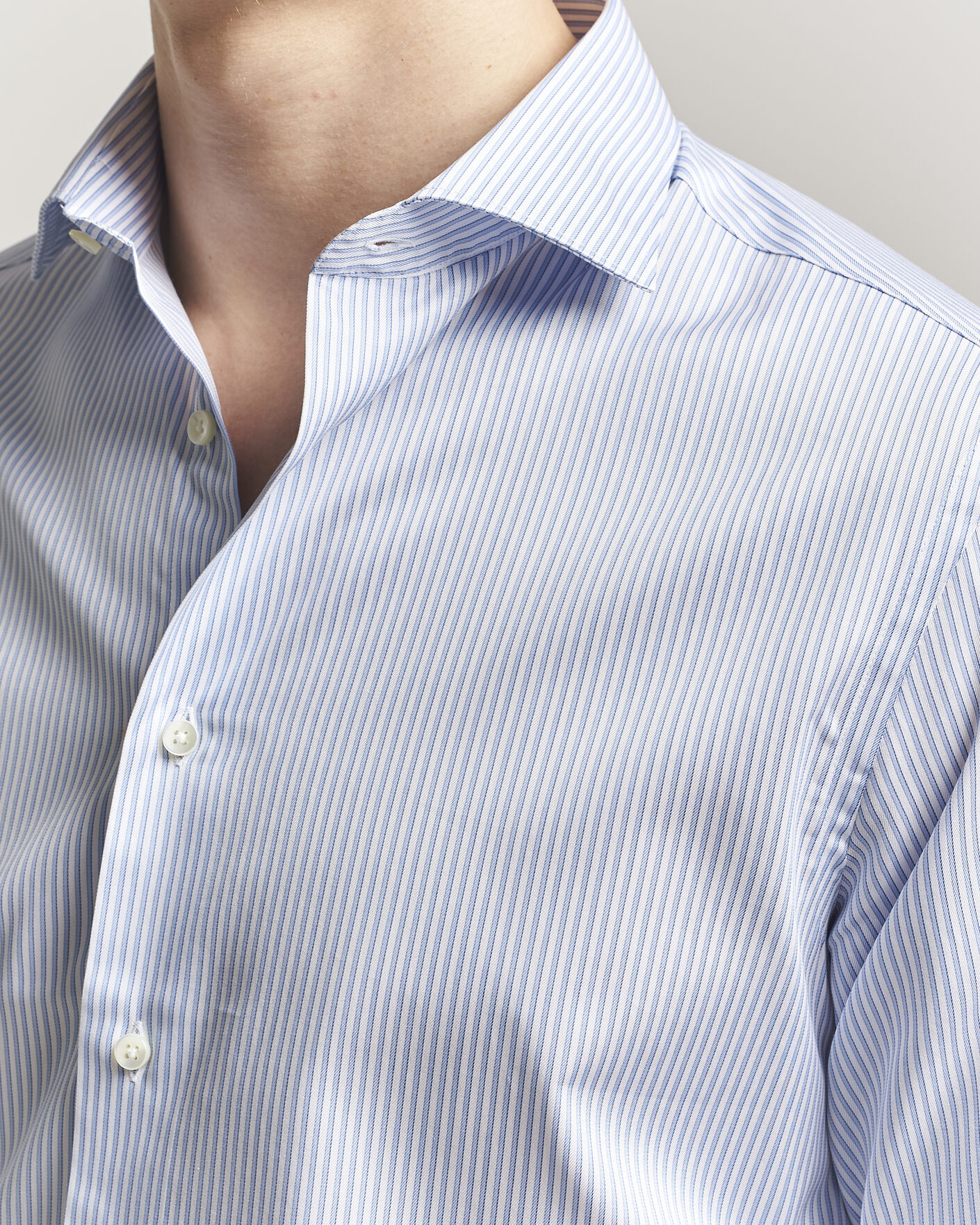Men | Shirts | Canali | Slim Fit Impeccabile Shirt Blue Stripe