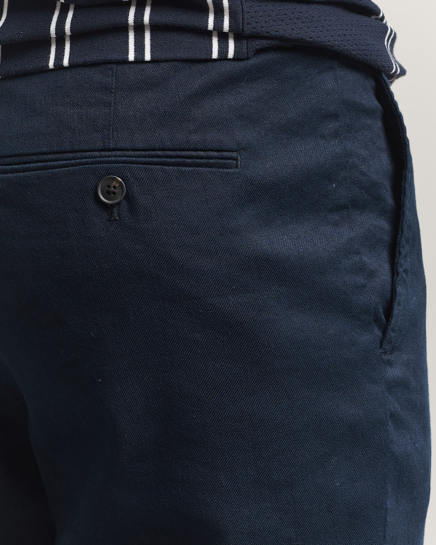 Men | Trousers | J.Lindeberg | Logan Stretch Linen Pants JL Navy