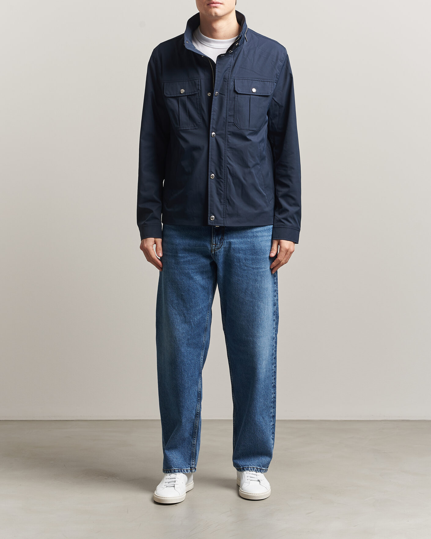 Men | Coats & Jackets | J.Lindeberg | Bailey Recyceled Poly Jacket JL Navy