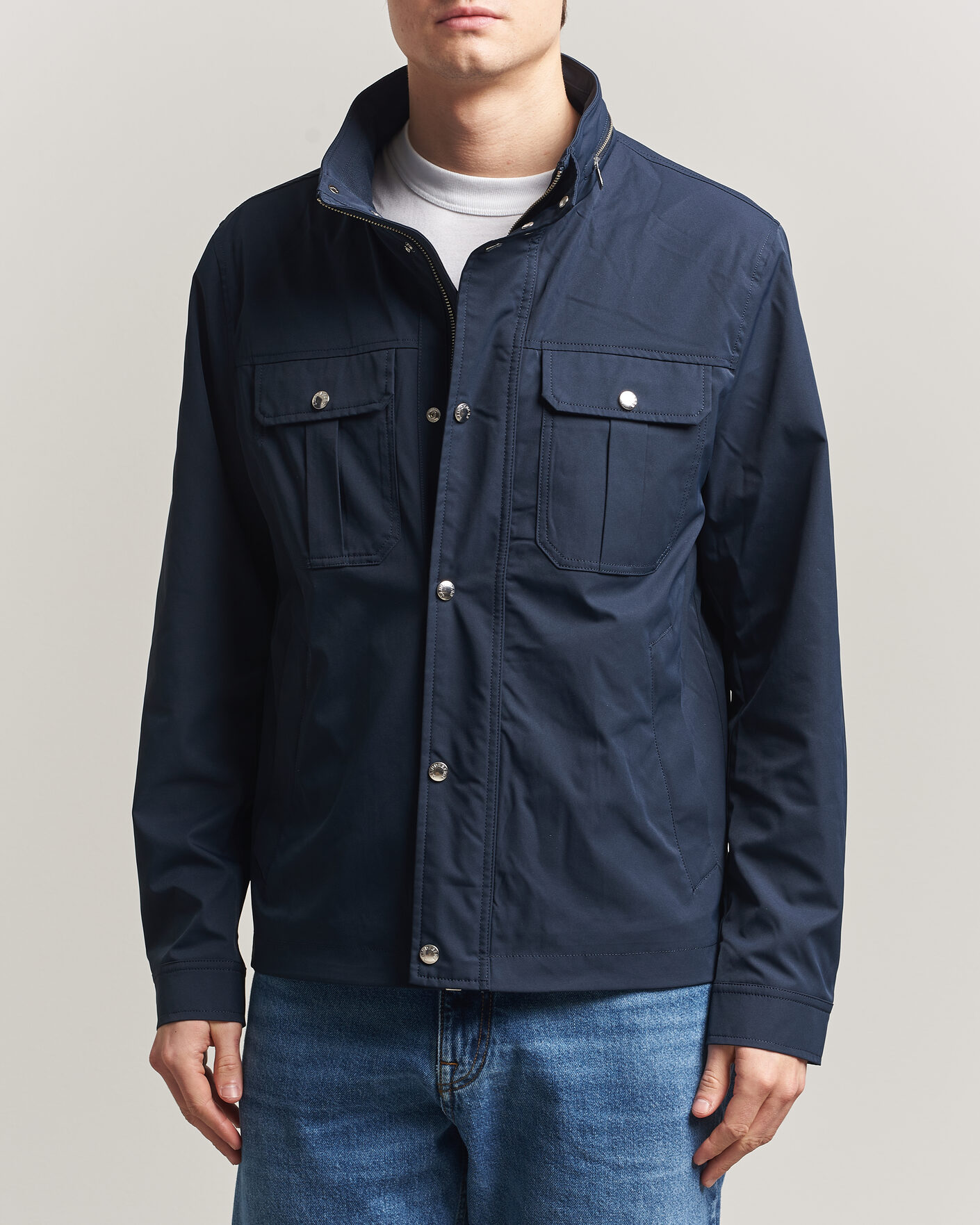 Men | Coats & Jackets | J.Lindeberg | Bailey Recyceled Poly Jacket JL Navy