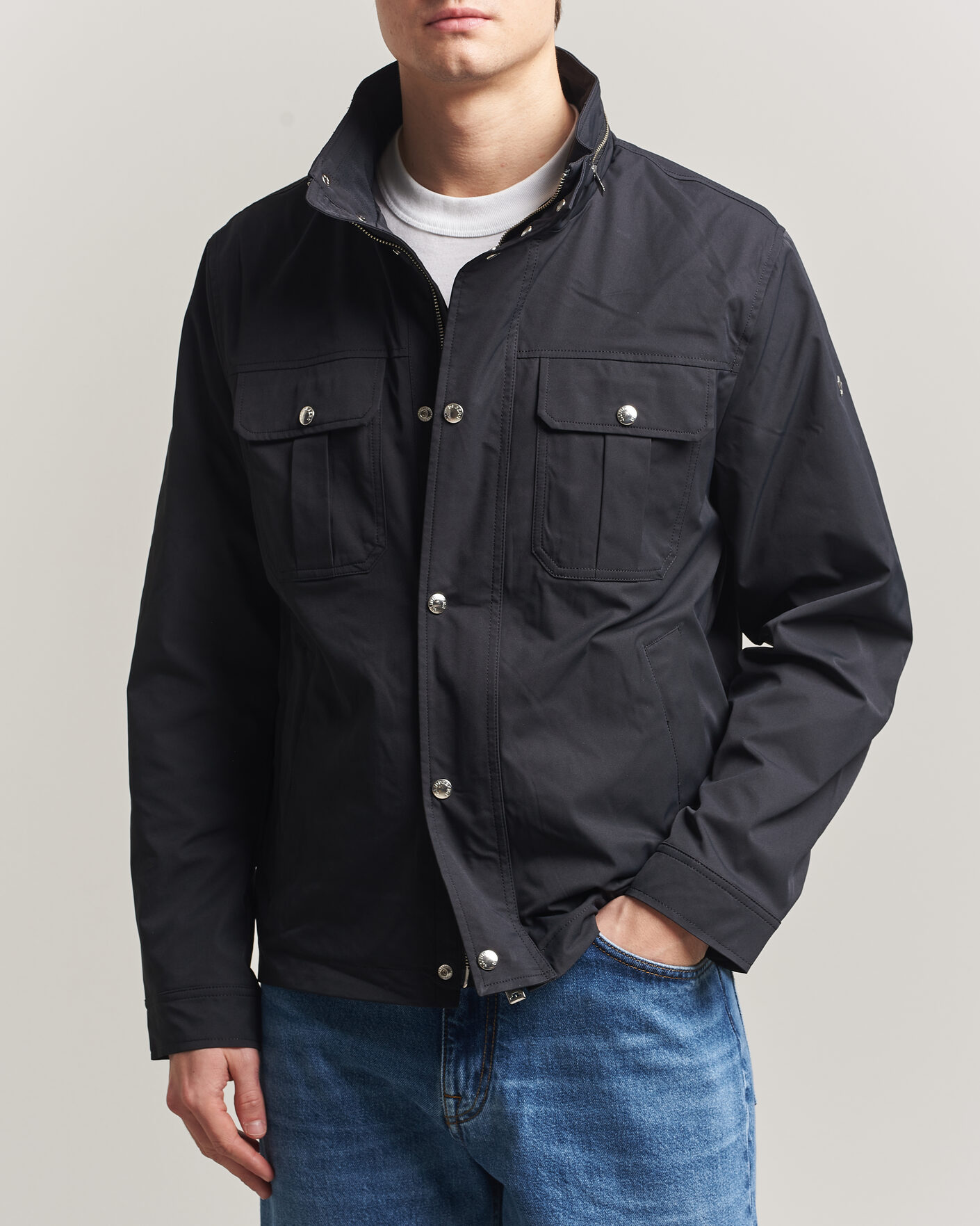 Men | Coats & Jackets | J.Lindeberg | Bailey Recyceled Poly Jacket Black