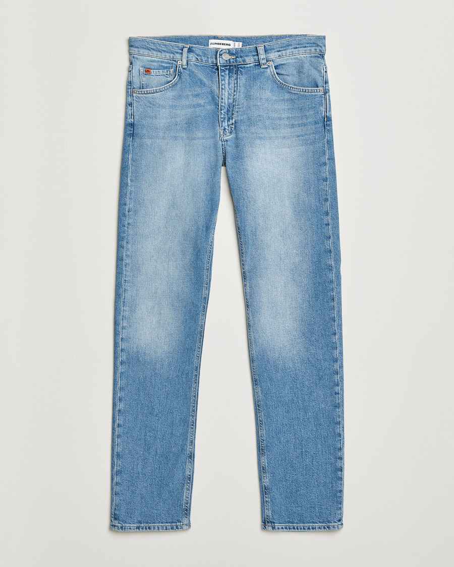 Men | Jeans | J.Lindeberg | Jax Light Wash Slim Jeans Light Blue